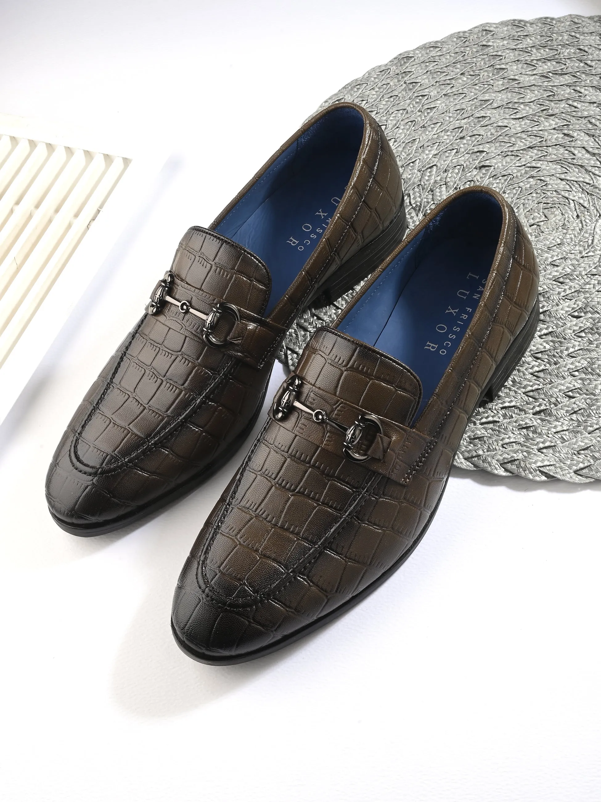 Prive Olive Formal Slip-Ons