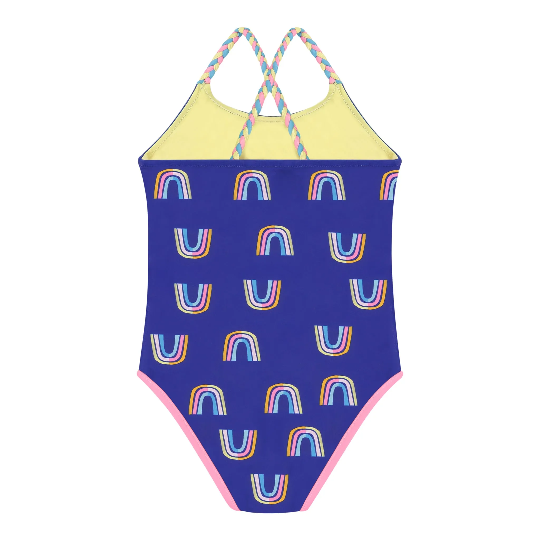 Purple and Ombre Reversible Rainbow Swimsuit