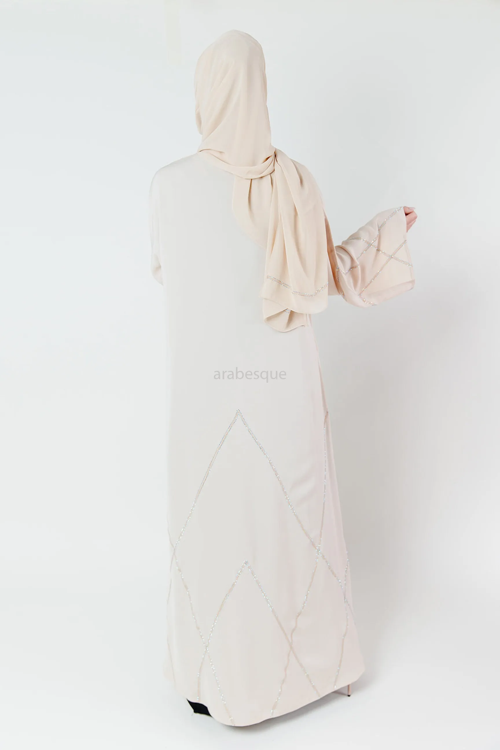 Remy Beige Luxury Abaya