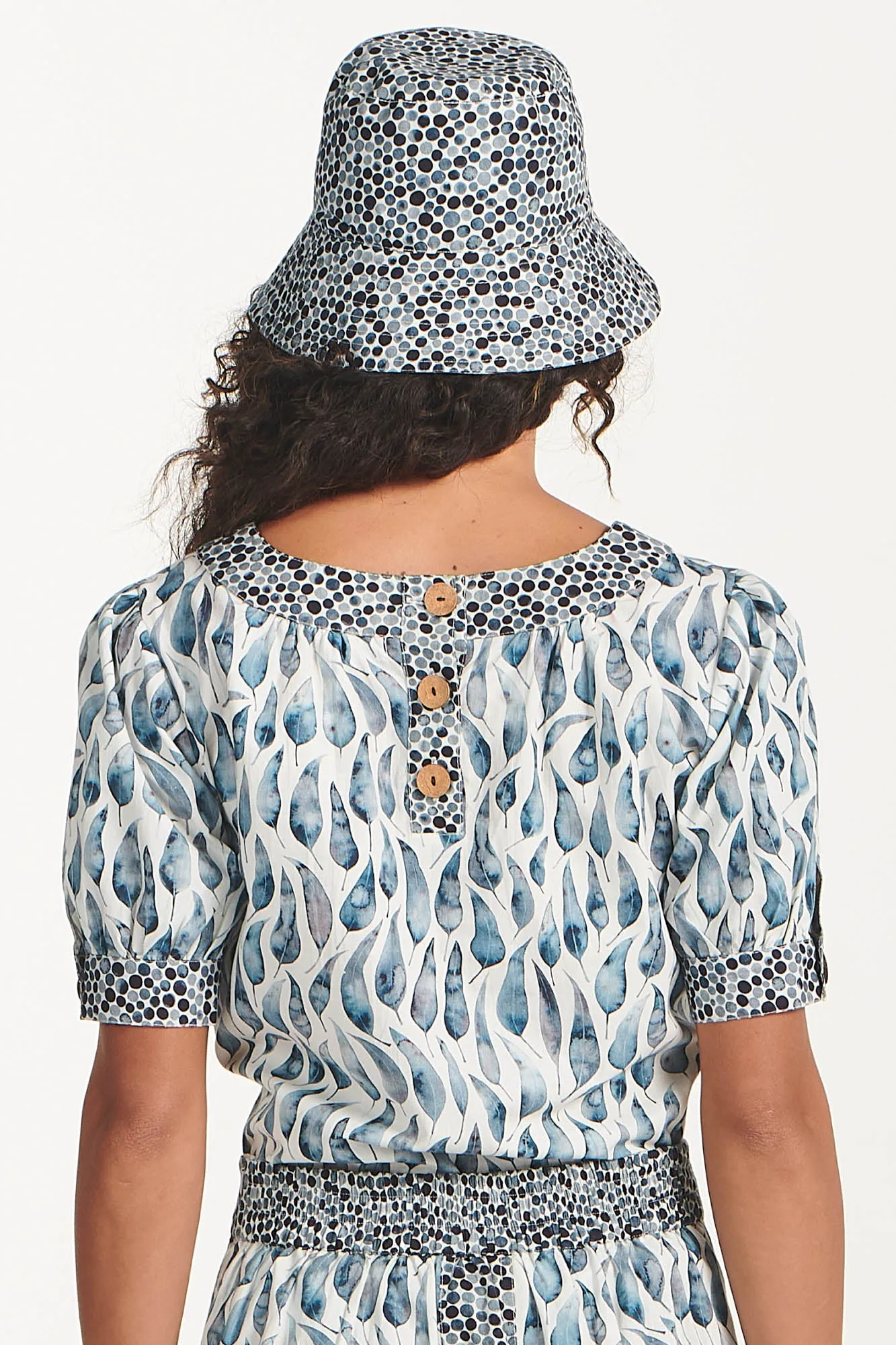 Reversible Bucket Hat Wildflower Spots