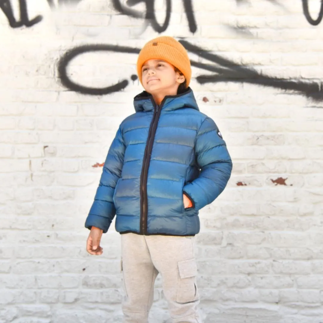 Reversible Puffer | Blue Wave