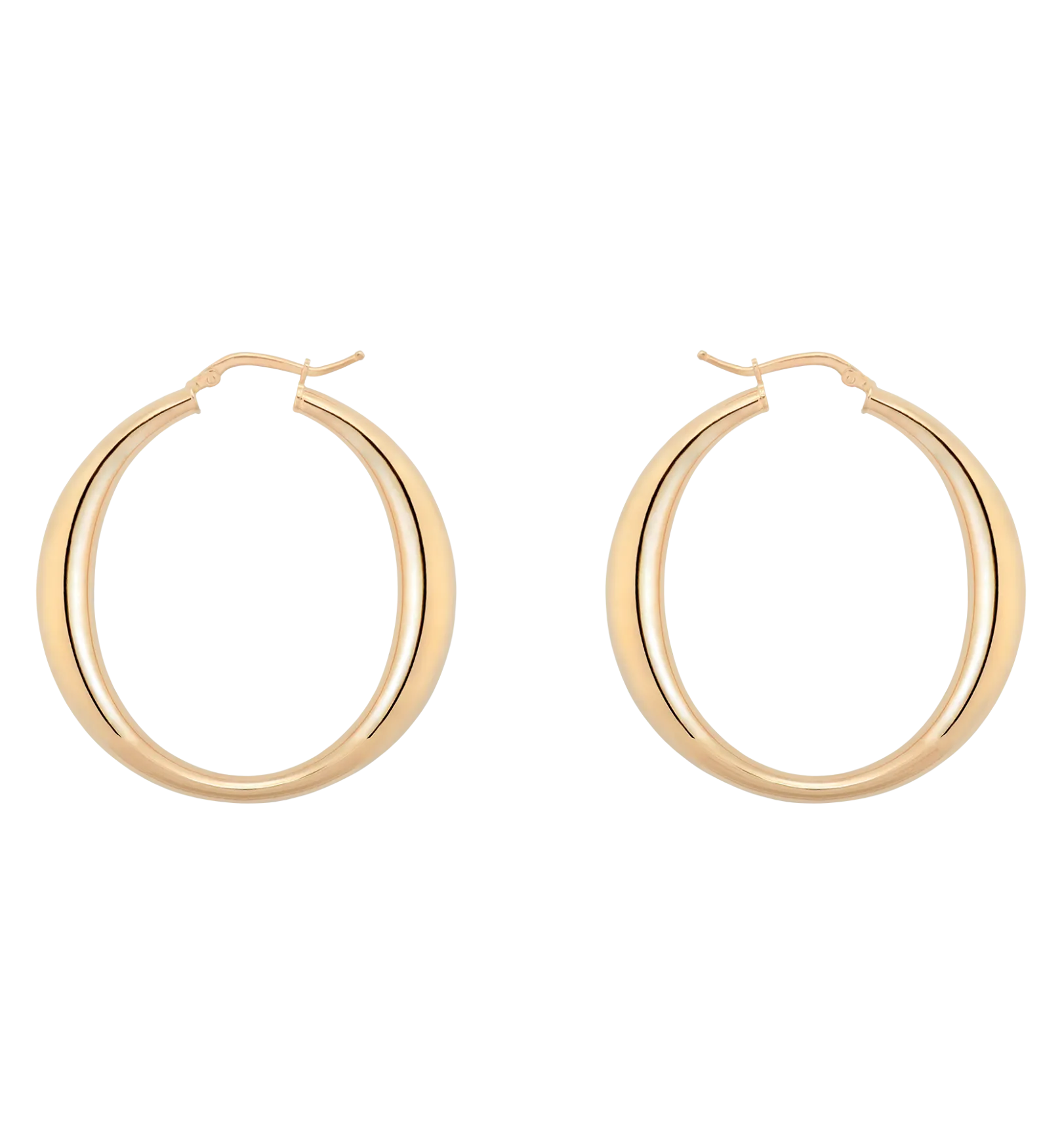 Sculpted Plain Hoop Earrings