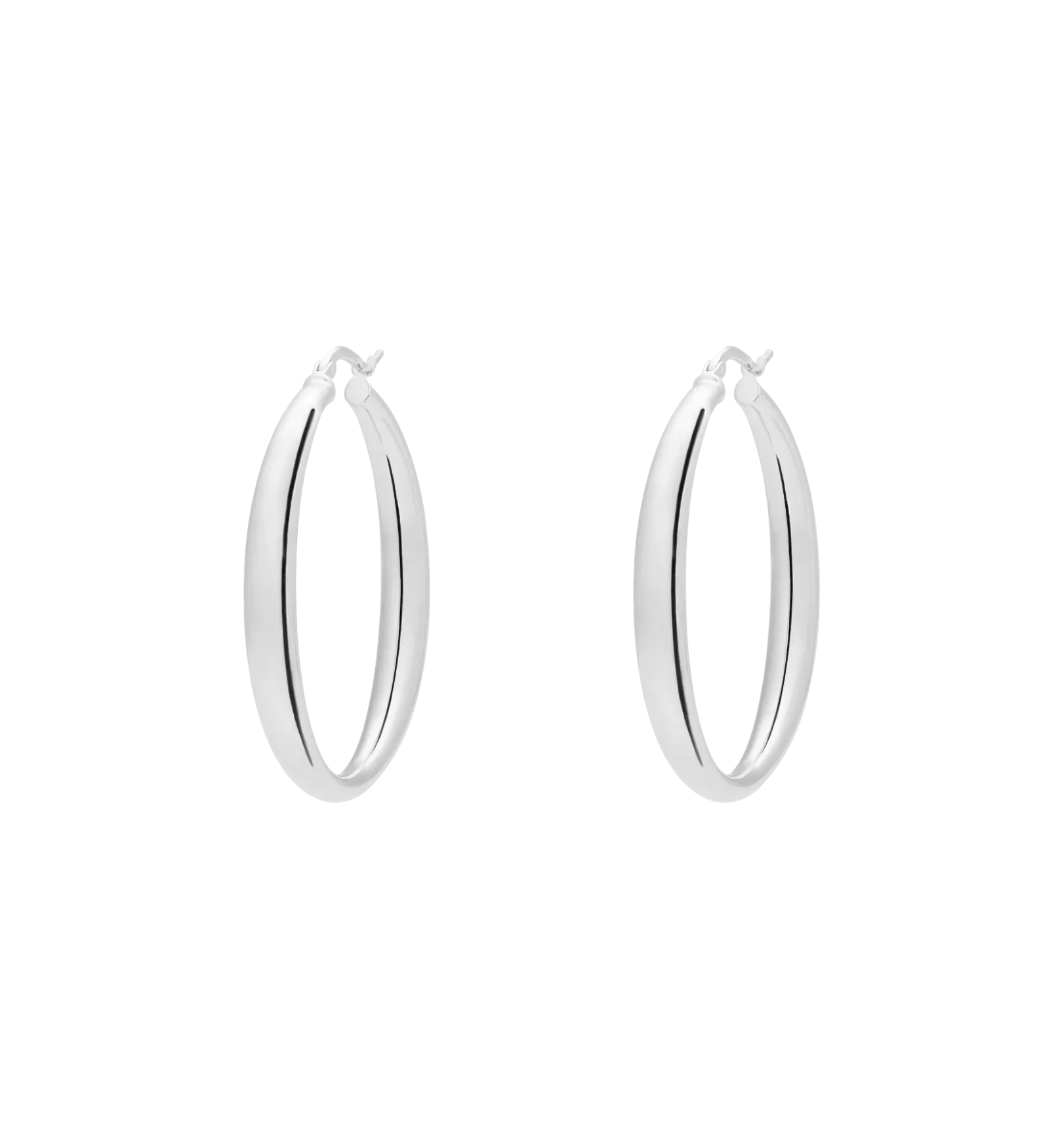 Sculpted Plain Hoop Earrings