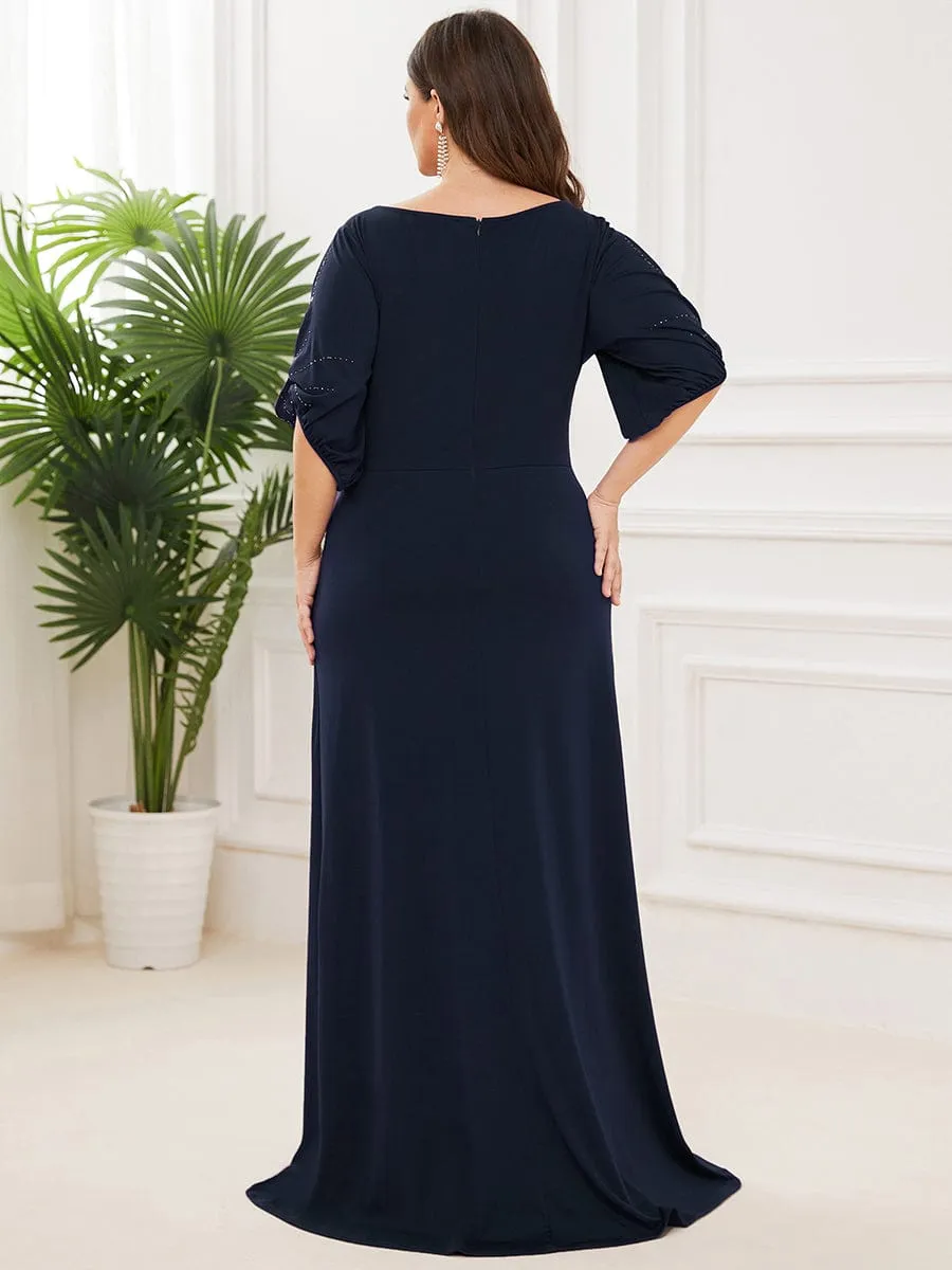 Simple Plus Size Bodycon Maxi Mermaid Formal Evening Dress