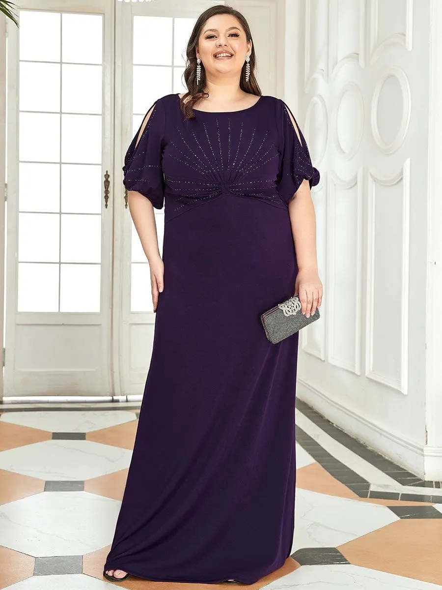 Simple Plus Size Bodycon Maxi Mermaid Formal Evening Dress