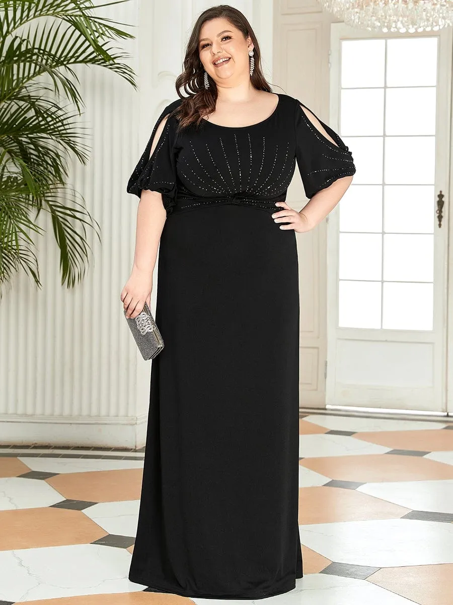 Simple Plus Size Bodycon Maxi Mermaid Formal Evening Dress