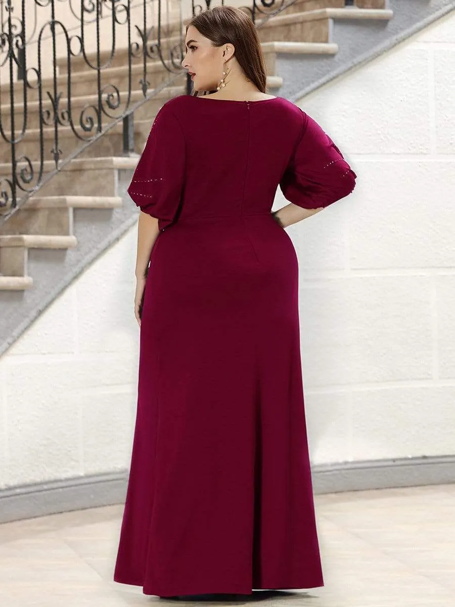 Simple Plus Size Bodycon Maxi Mermaid Formal Evening Dress