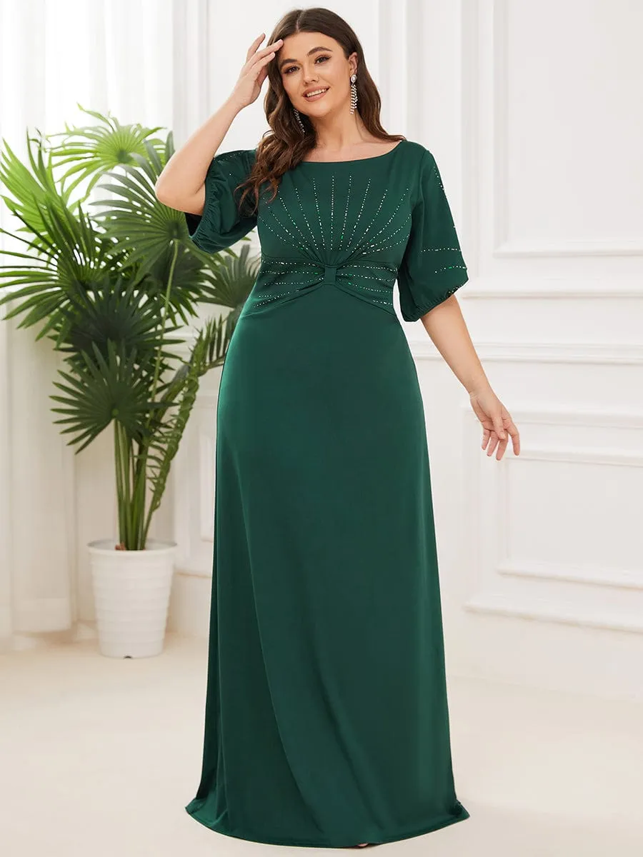 Simple Plus Size Bodycon Maxi Mermaid Formal Evening Dress