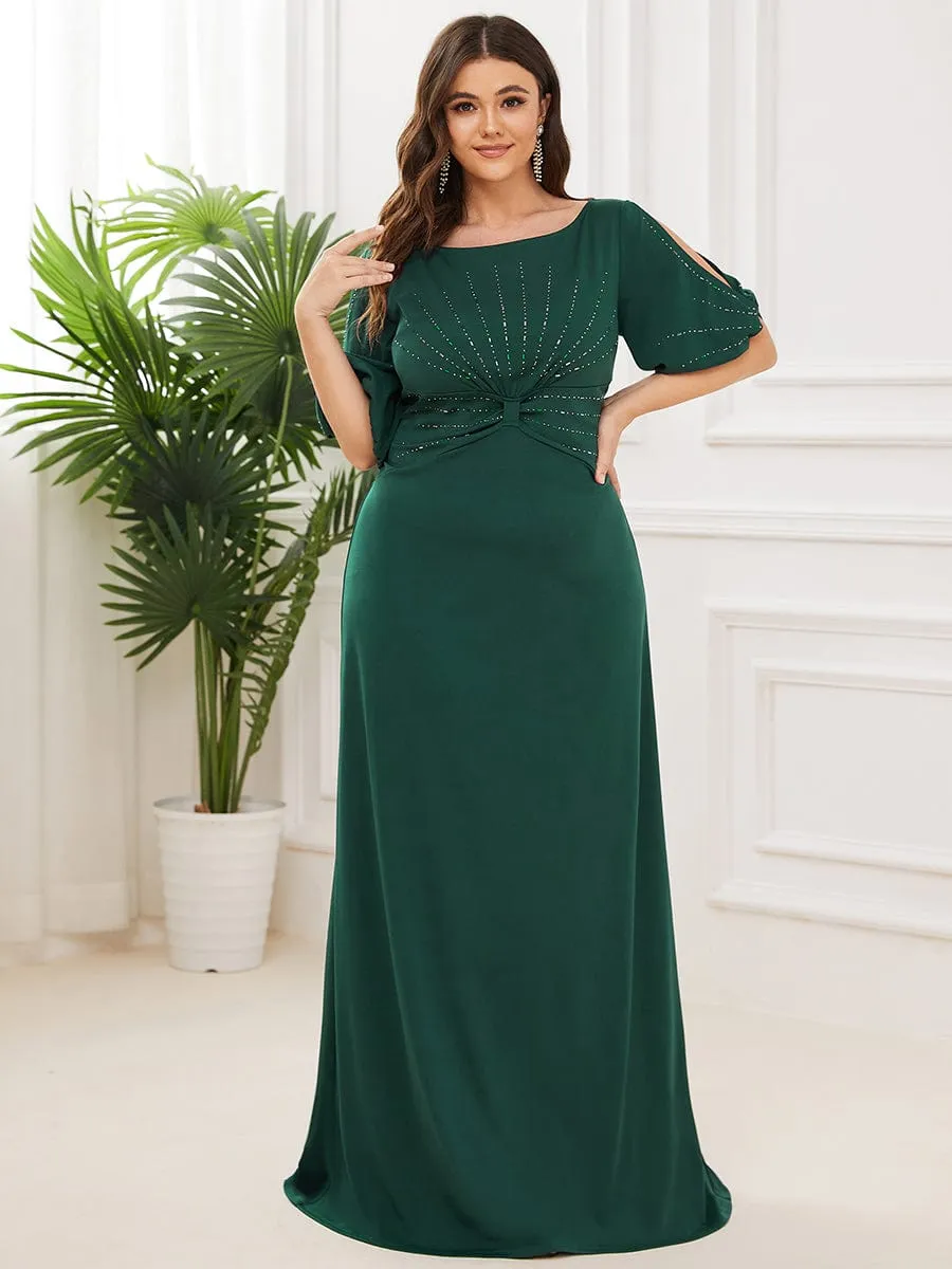 Simple Plus Size Bodycon Maxi Mermaid Formal Evening Dress