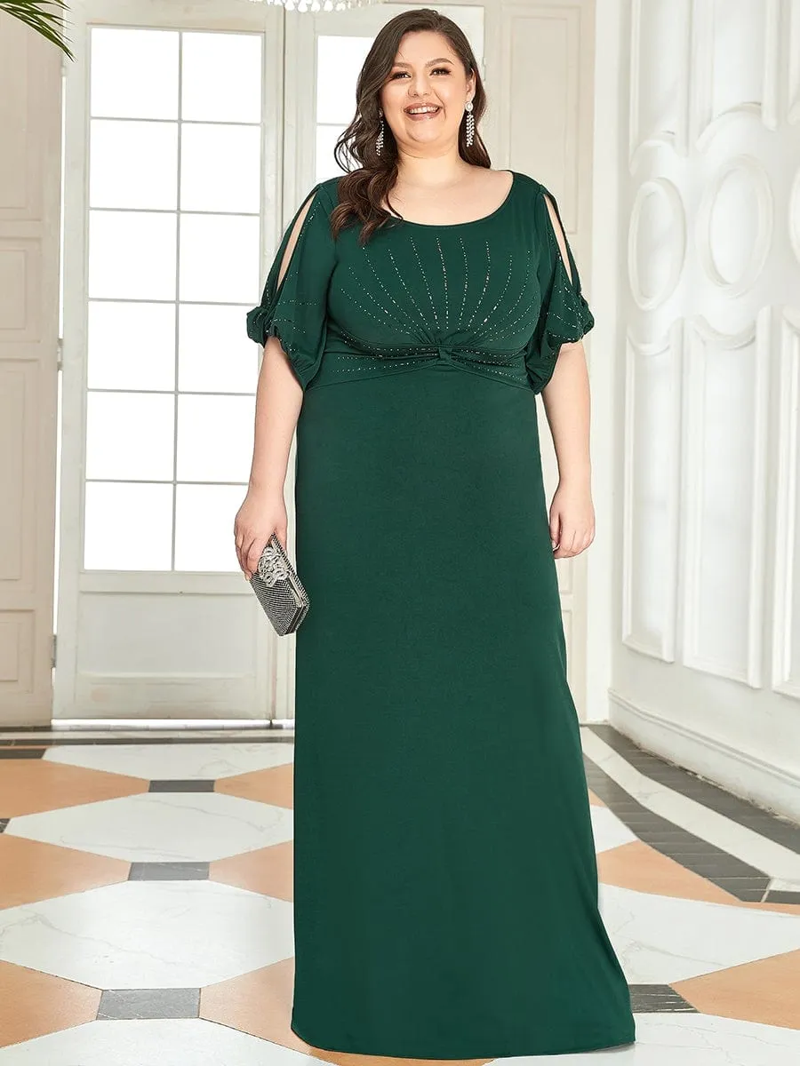 Simple Plus Size Bodycon Maxi Mermaid Formal Evening Dress