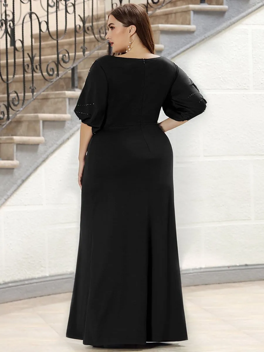 Simple Plus Size Bodycon Maxi Mermaid Formal Evening Dress