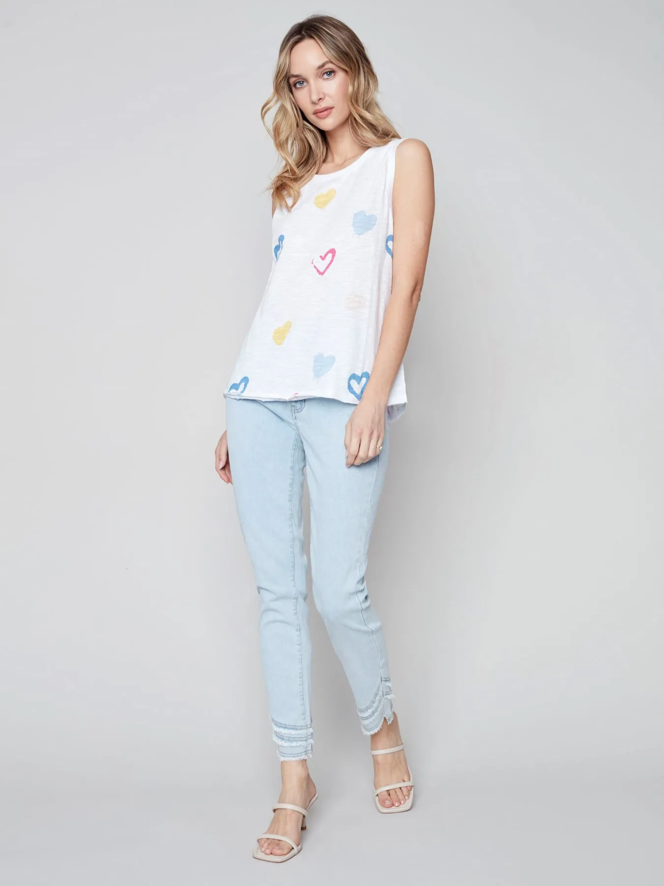 Sleeveless Printed Top