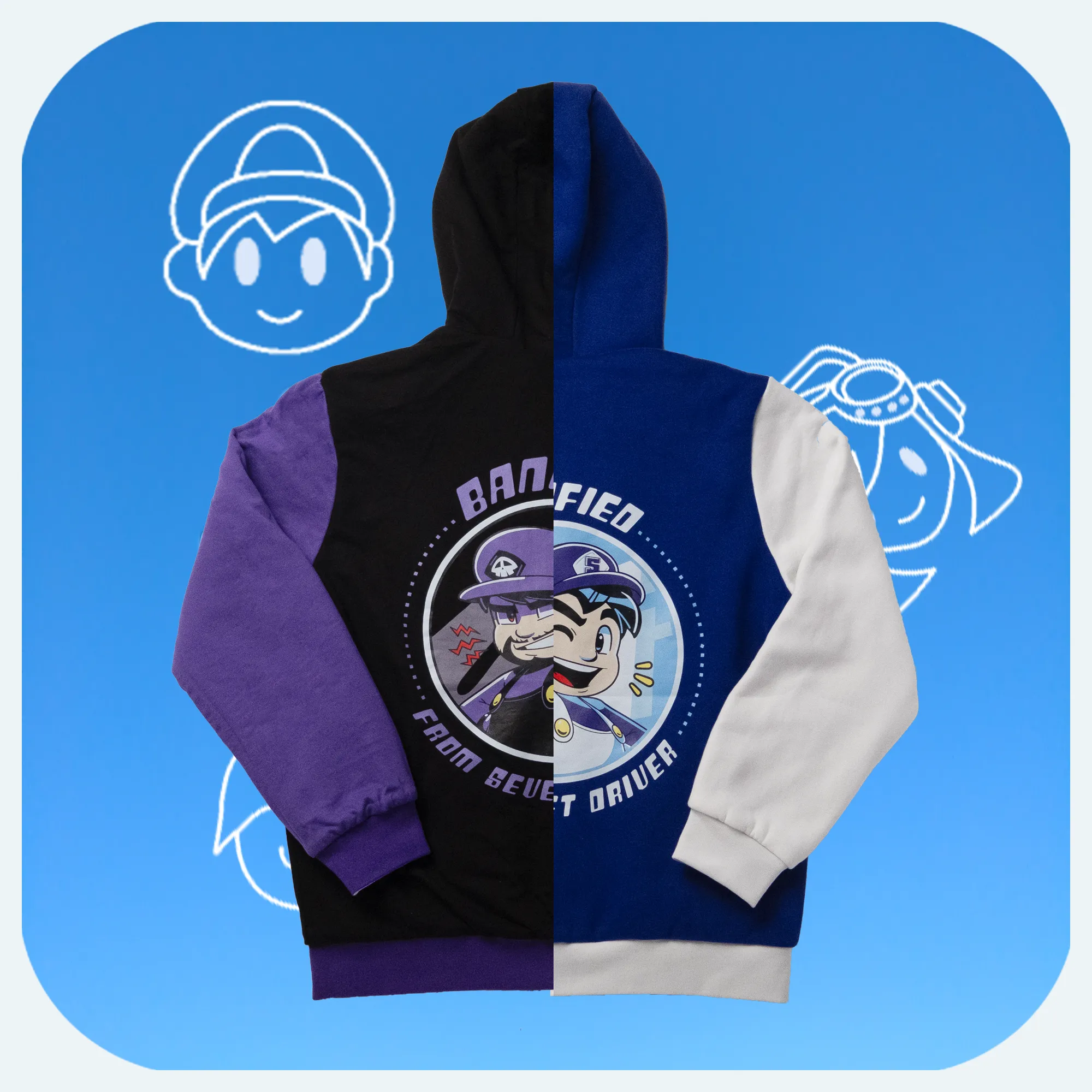 SMG4 - SMG3 Reversible Hoodie: Dual-Sided, Comfortable and Stylish Streetwear