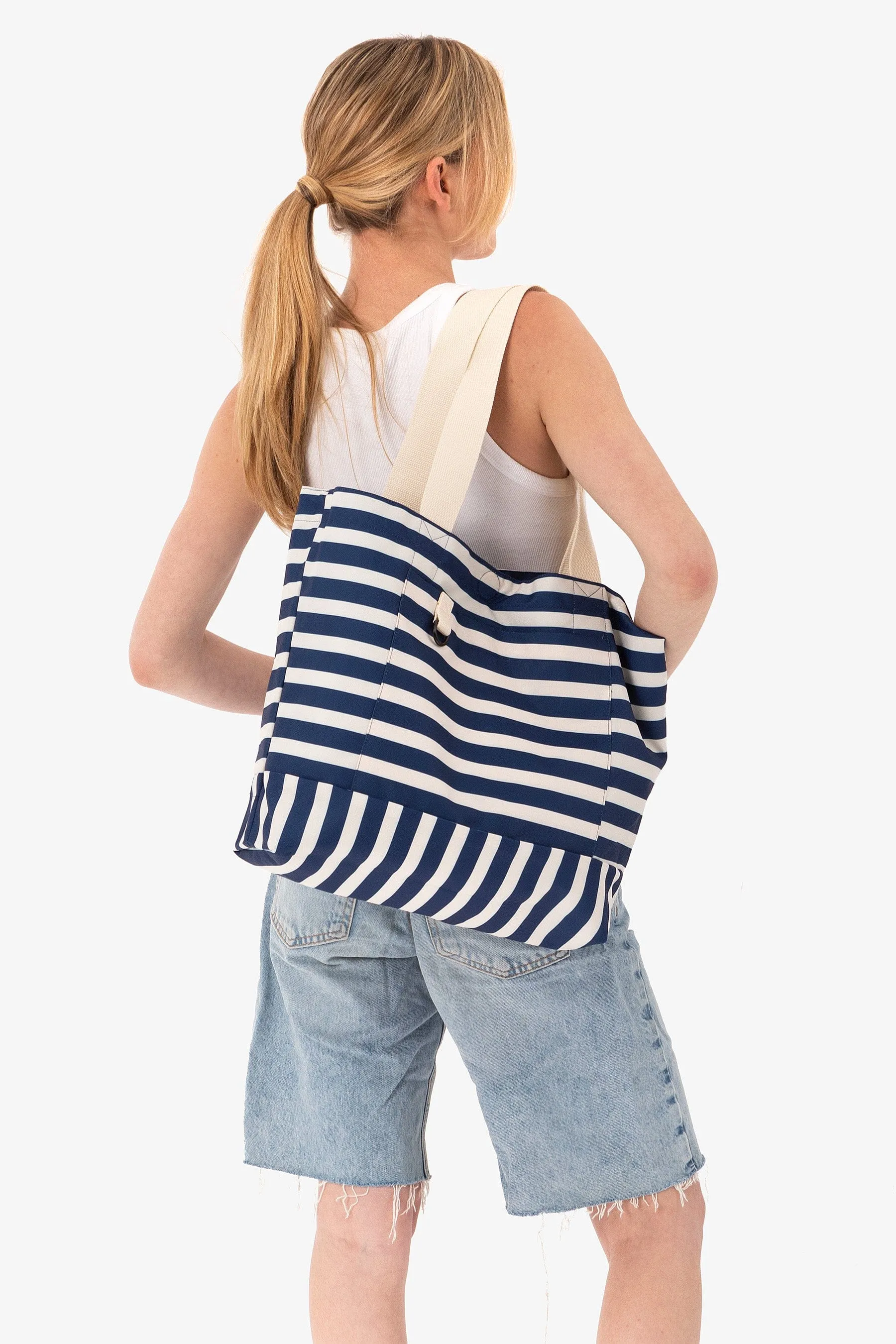 Strata Reversible Bag Marine Stripes