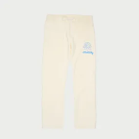 Sun Faded Flower Straight Leg Sweatpants (Navajo White)