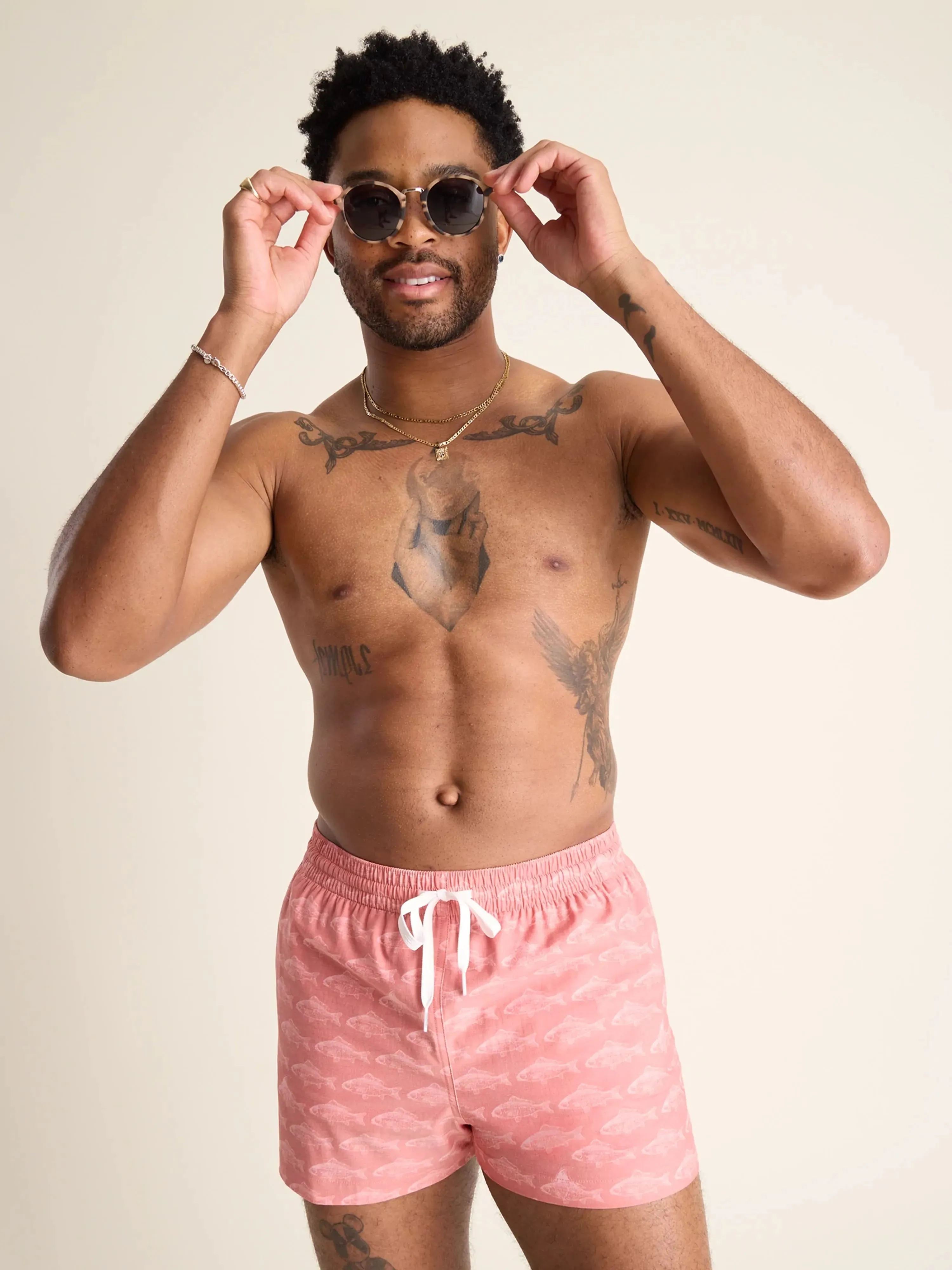 The Fintastics 4" (Faded Classic Swim Trunk)