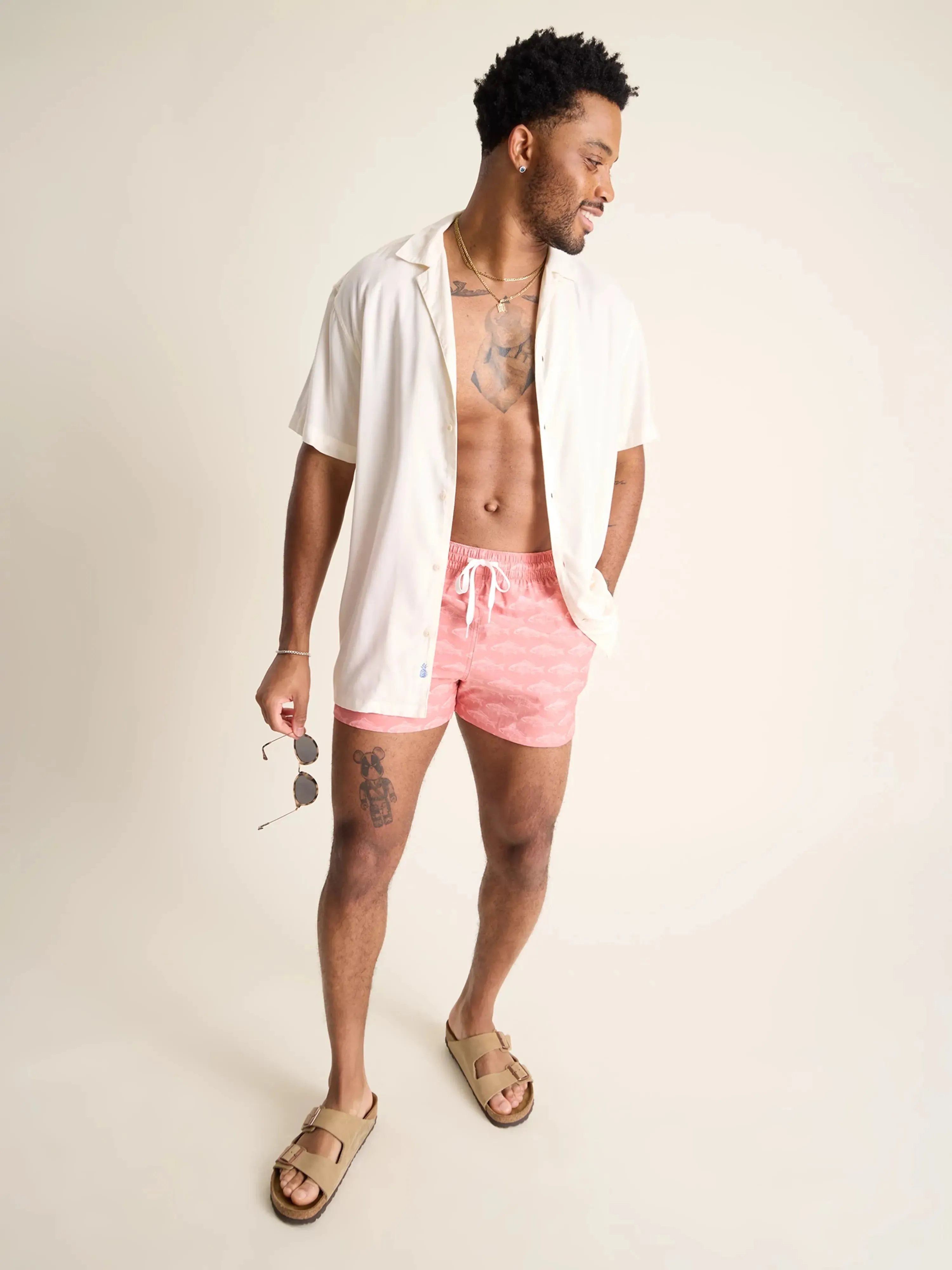 The Fintastics 4" (Faded Classic Swim Trunk)