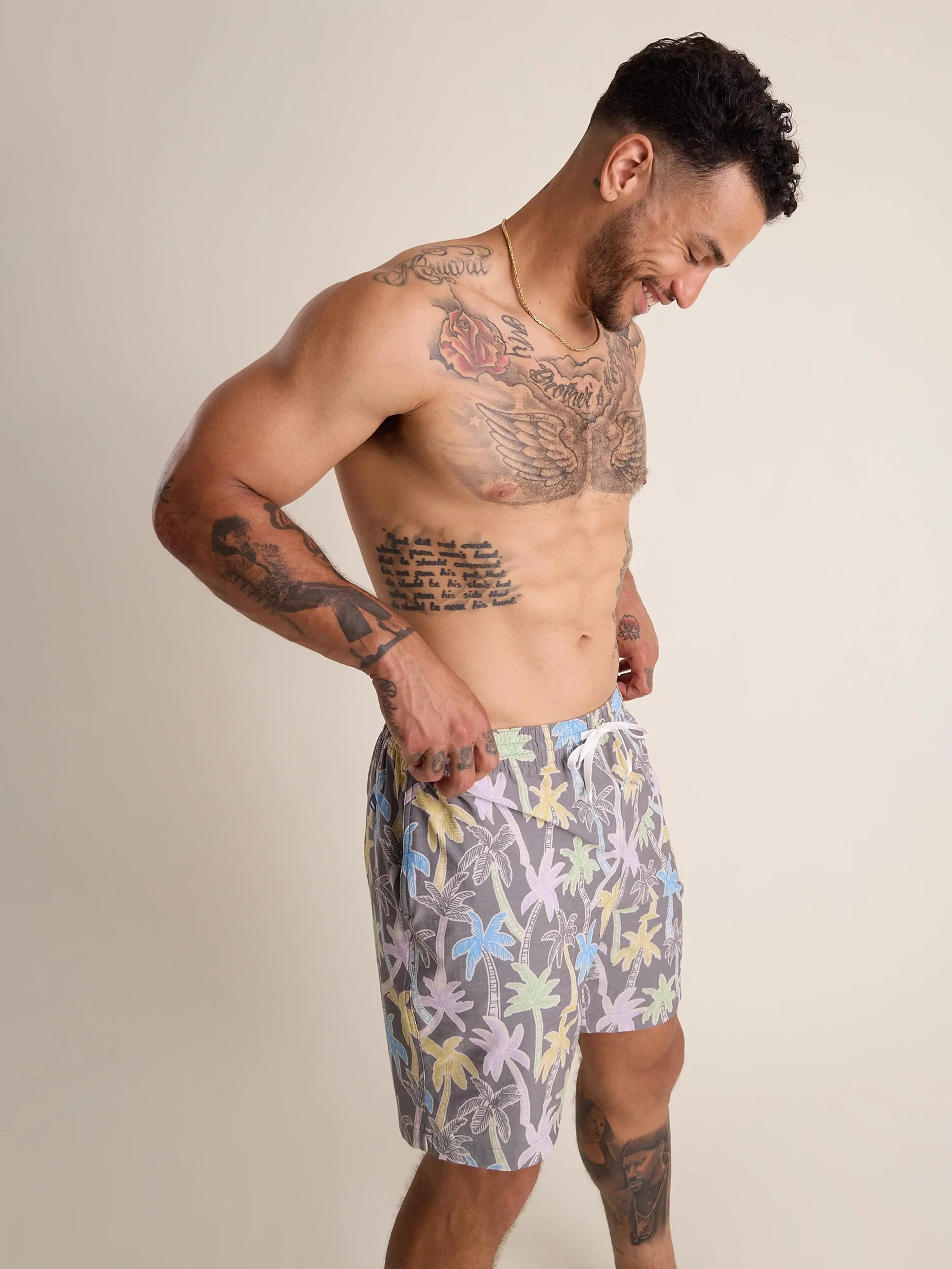 The Palm Fader 7" (Faded Classic Lined Swim Trunk)