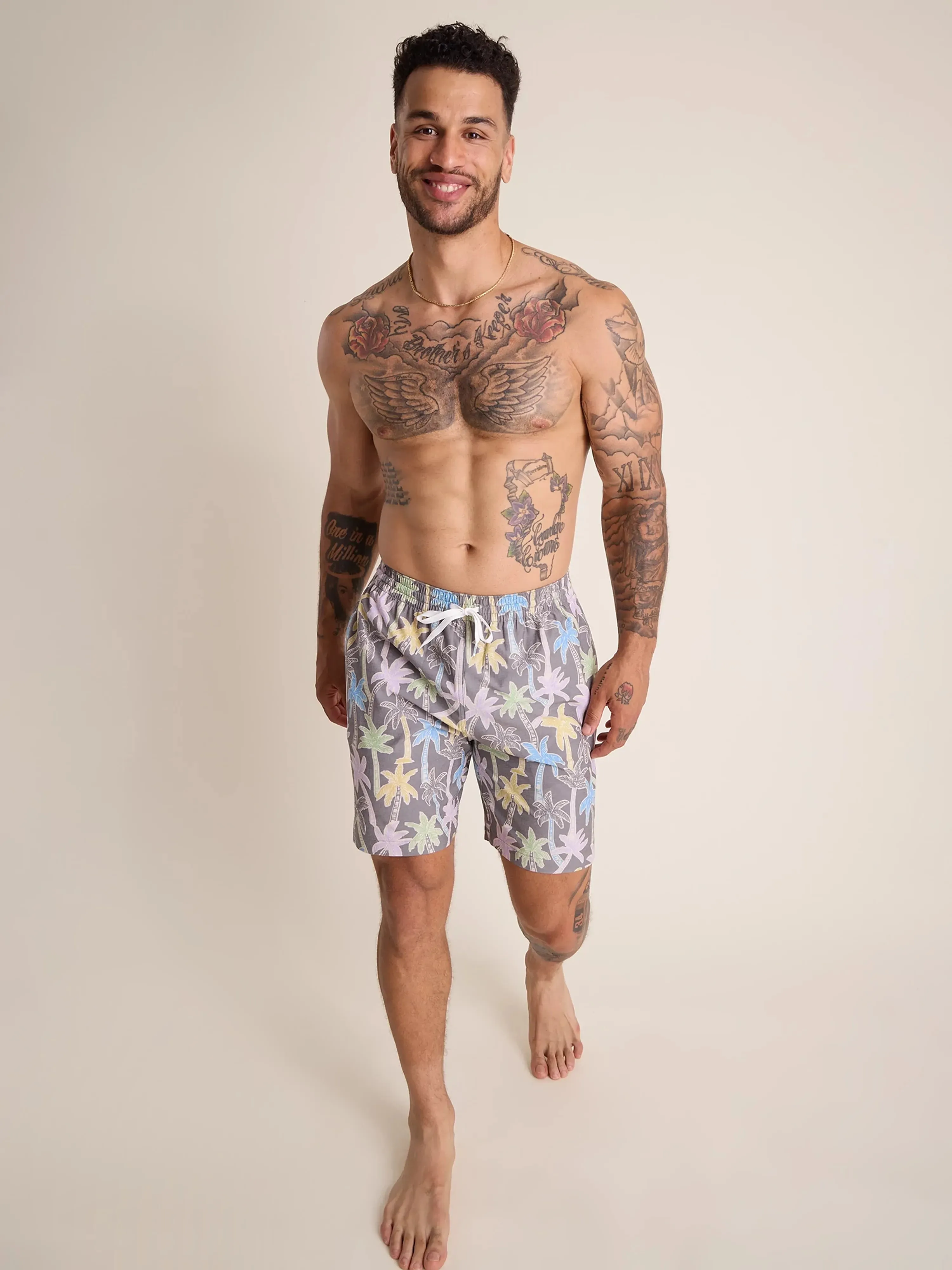 The Palm Fader 7" (Faded Classic Lined Swim Trunk)