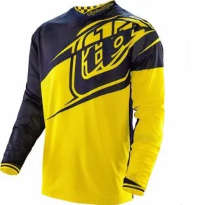 Yellow Black Loose Long Sleeve Cycling Jersey